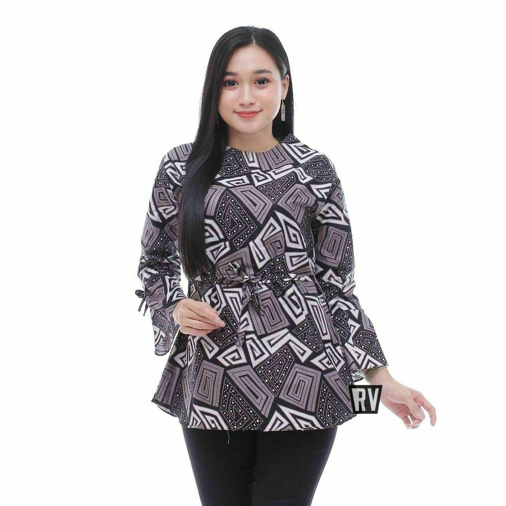 NEW!!!! APRIVAL BATIK ATASAN/BLOUSE SERAGAM KANTORAN/ATASAN BATIK WANITA TERMURAH MODERN