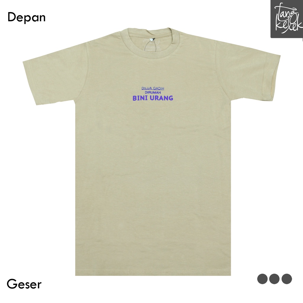 Tangkelek Baju Kaos Bini Urang Warna Coklat Susu