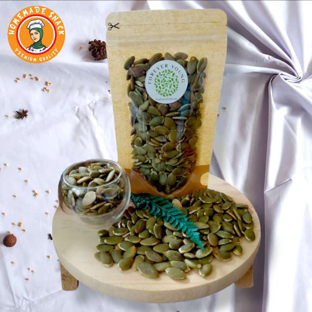 

Homemade Snack - Superfood Roasted Pumpkin Seeds Original Biji Labu Panggang Matang Rasa Original Kualitas Premium