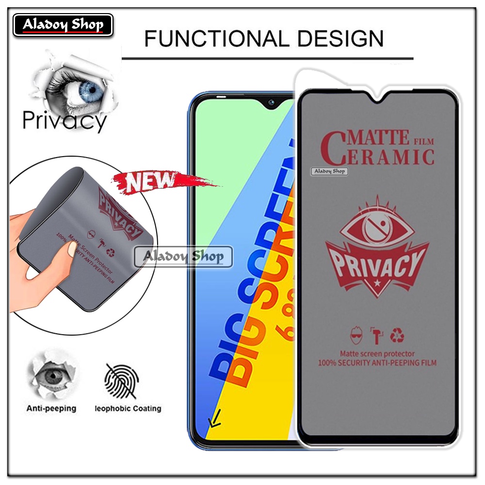 PAKET 2IN1 Anti Gores Privacy Infinix Smart 6 Plus + Tempered Glass Kamera