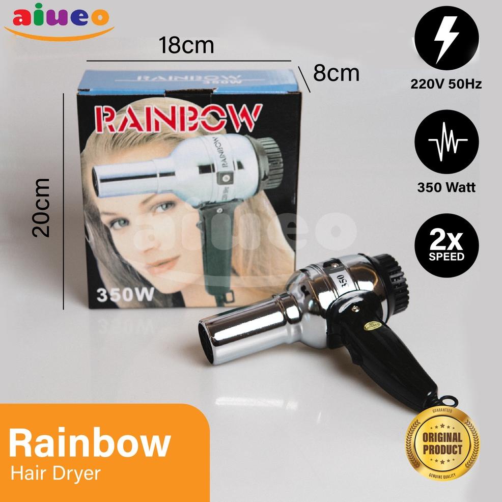 Hair Dryer Rainbow Alat Pengering Rambut 350 Watt Hairdryer Anjing Kucing Low Watt Kecil Murah (KODE 44)