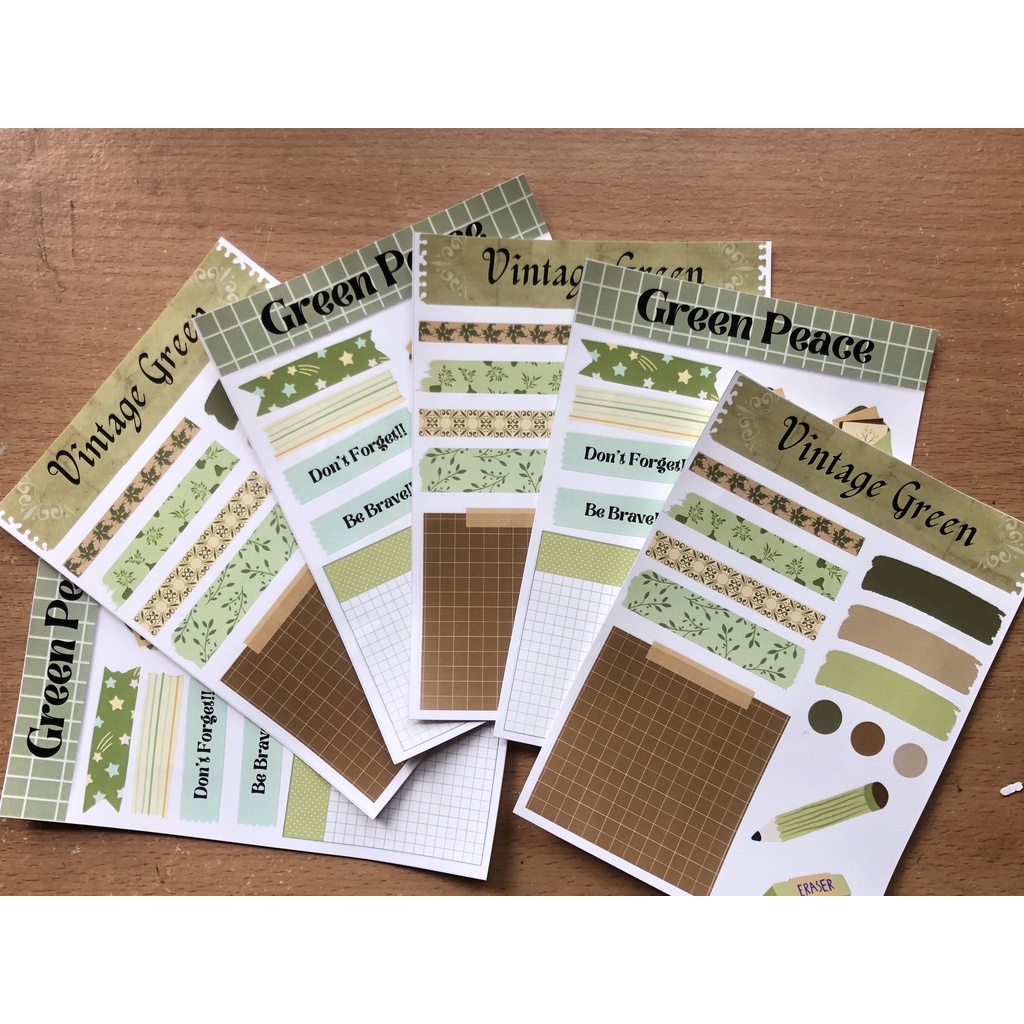 

Sticker Journal Kit | Stiker Jurnal Kit Photobook Green