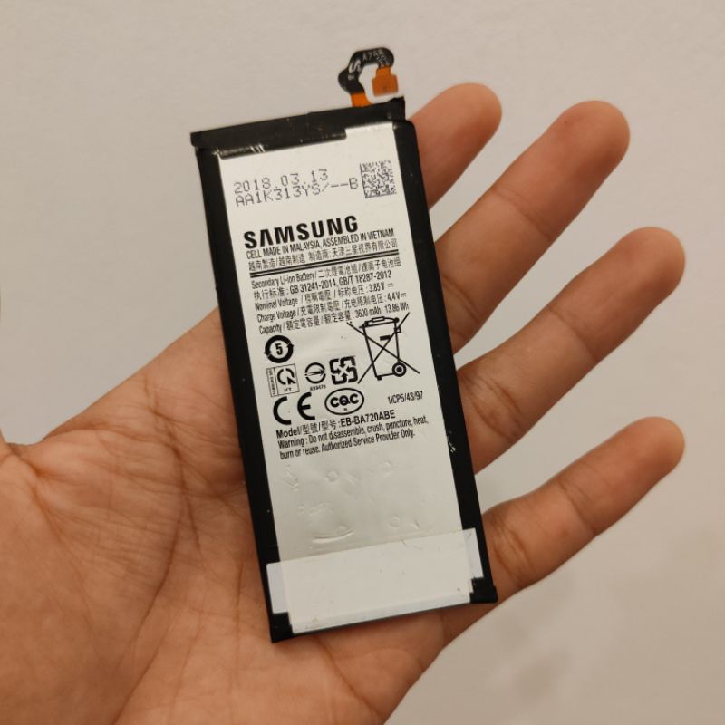 batre battery baterai samsung galaxy j7 pro sm j730g ds original ori copotan model eb-ba720abe