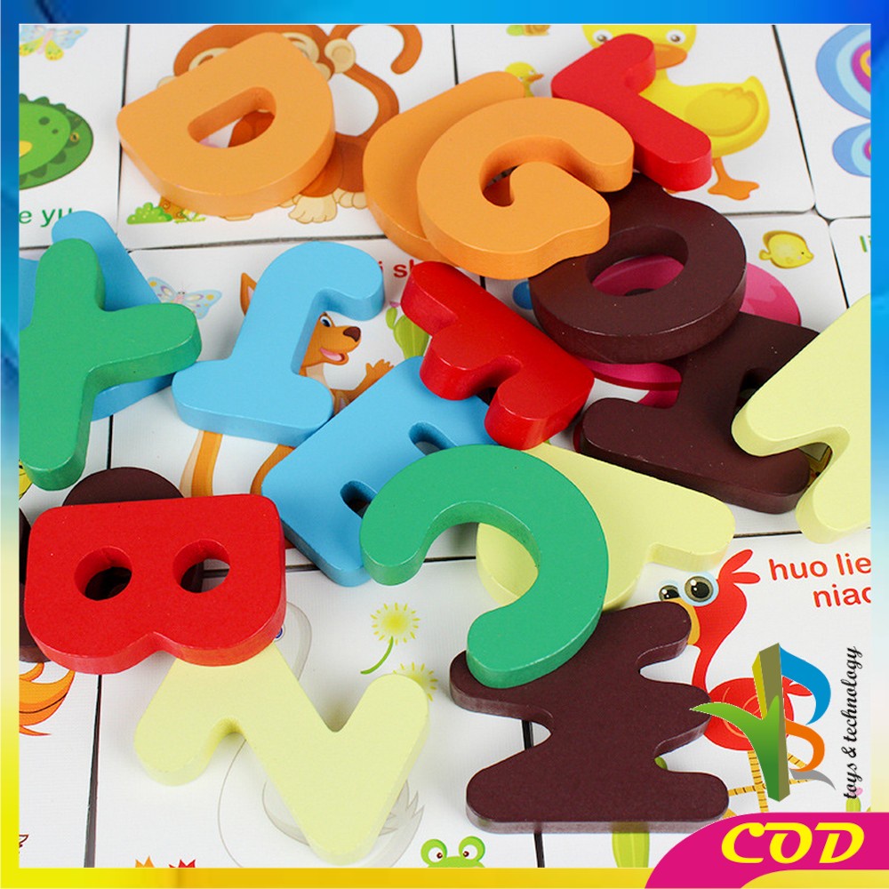 RB-M273 Mainan Puzzle Kayu BRITISH CARD Anak / Belajar Mainan Huruf dan Angka / Kartu Alphabet Huruf Angka Alfabet Kayu Edukasi