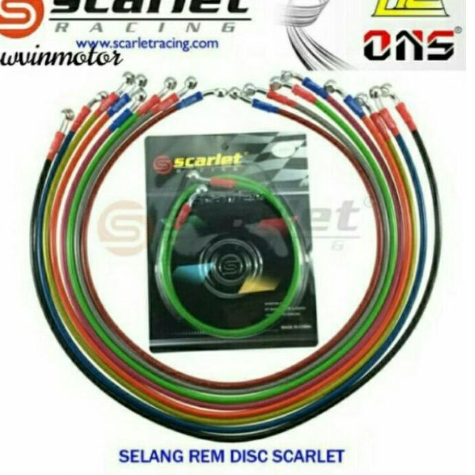Terlaku. SLANG KABEL SELANG REM DPN BLKG 60 95 105 120 130 150 215 cm original scarlet,universal,n m