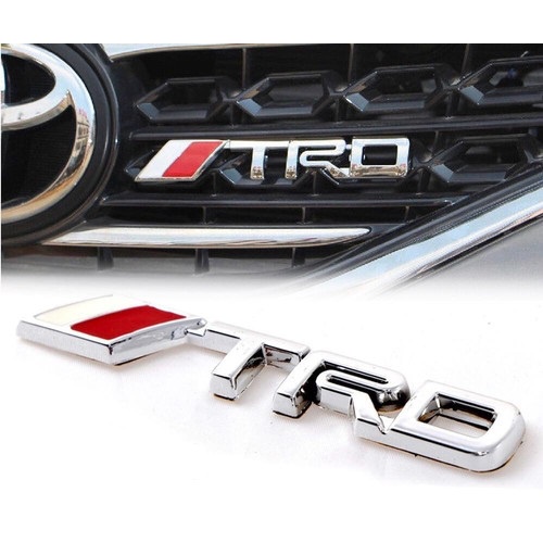 Emblem Mobil Logo TRD Bendera Merah Putih