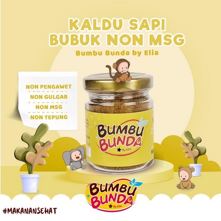 Bumbu Bunda Kaldu Sapi Ayam Kampung dan Ikan Tuna 50Gr - Kabakids Store