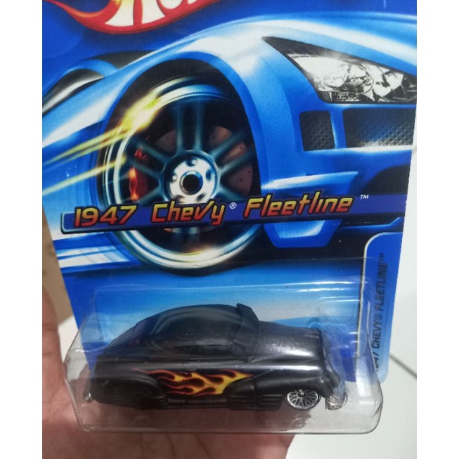 Hotwheels 1947 chevy fleetline hitam doff tampo api