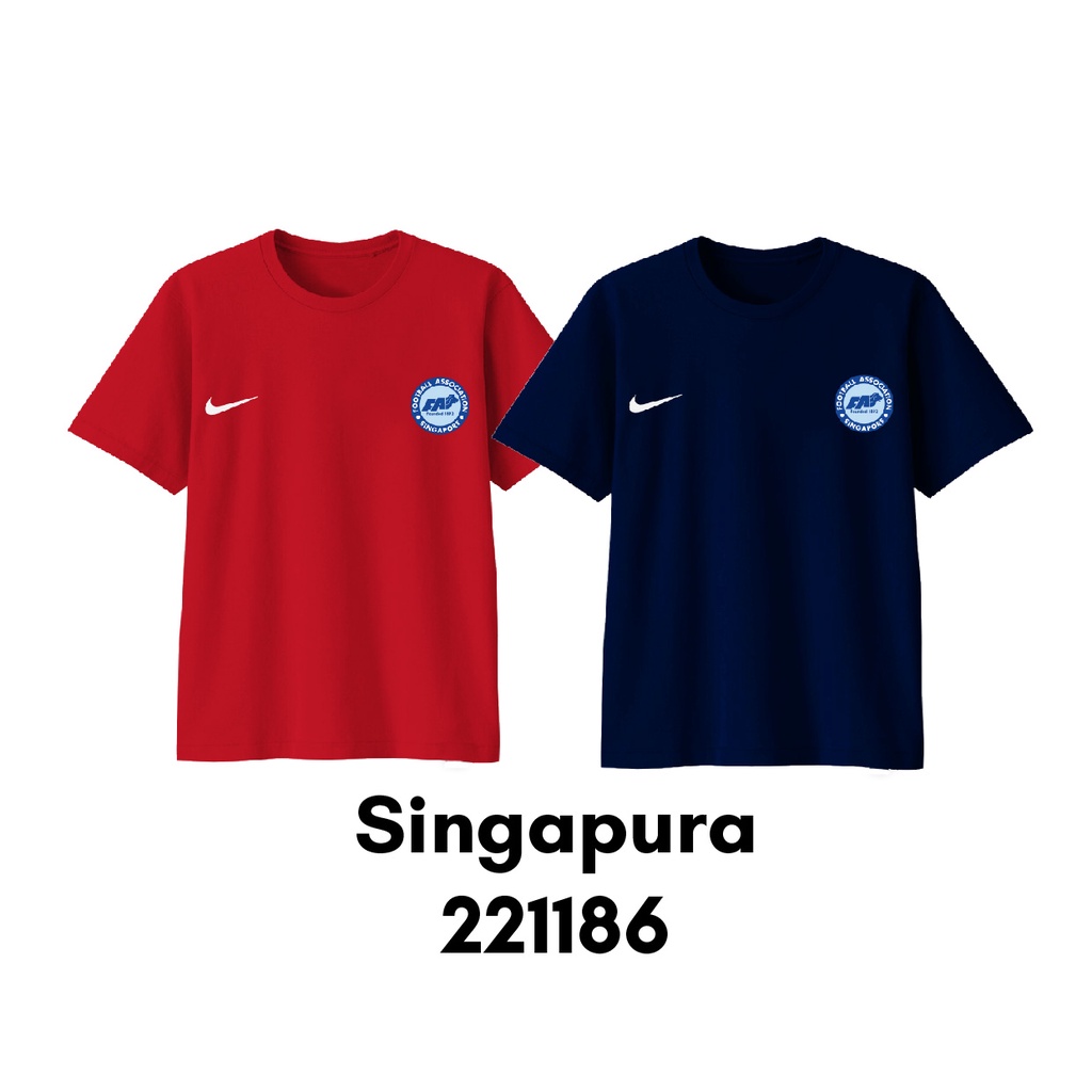 Baju Kaos Bola Piala AFF Spesial LAOS SINGAPURA Ready Bayi sampai Bigsize Bahan Katun Combed 30s