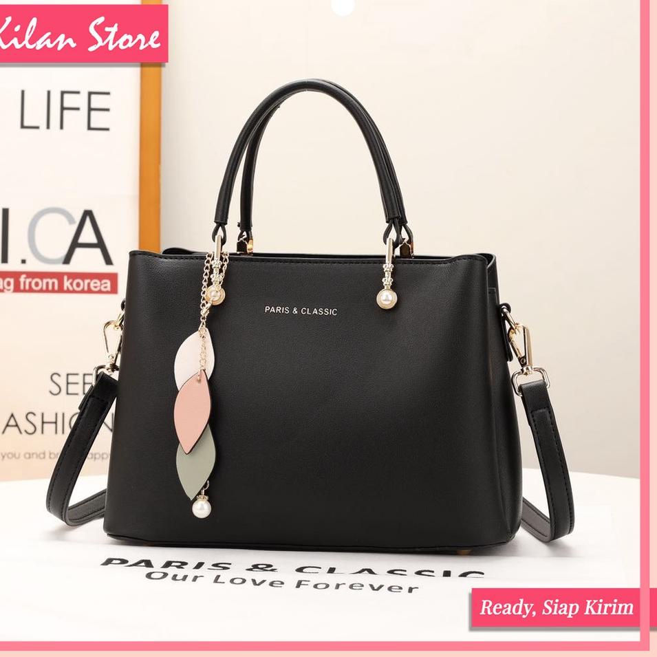 Penjualan Terbanyak.. Kilan Elvina - Tas Wanita Import Model Hand Bag Bisa Jinjing Dan Selempang