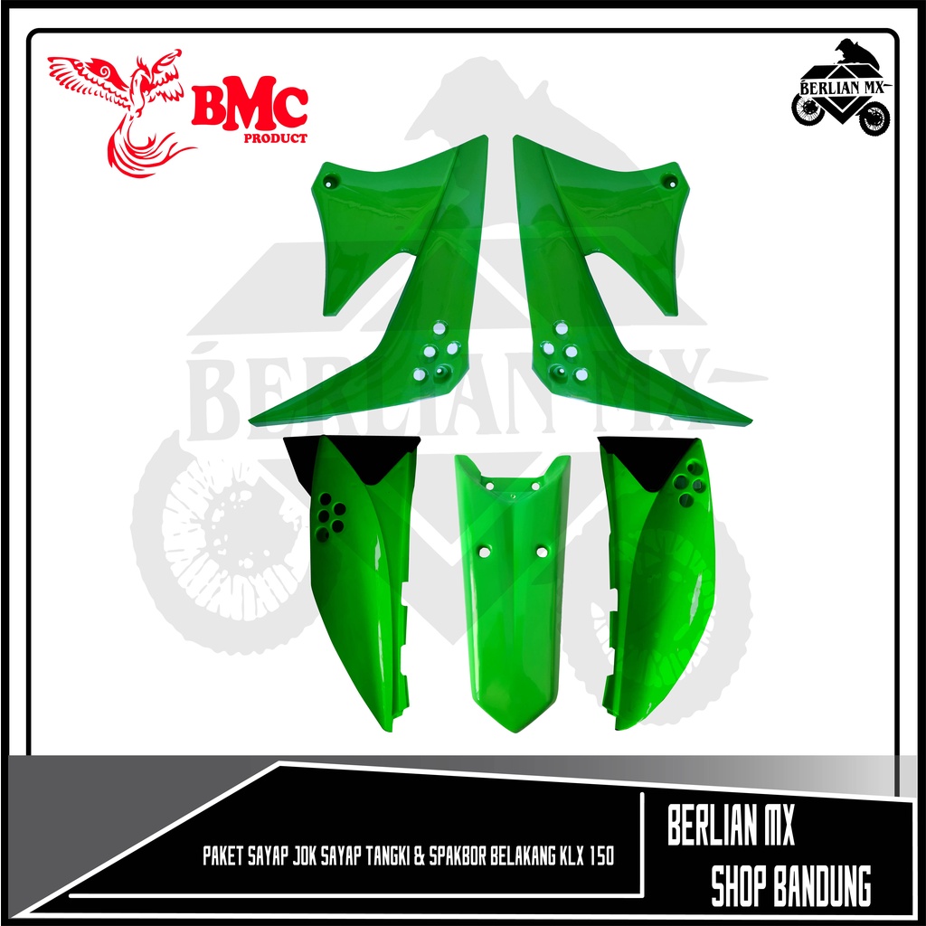 Paket Cover Body Trail KLX 150 Tanpa Spakbor depan