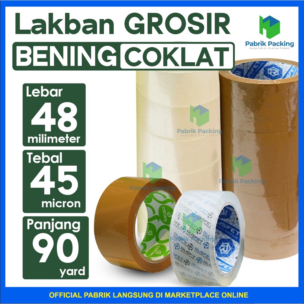 

Lakban Cortape Rusfet Ukuran 48mm x 90yard Termurah Per Selop