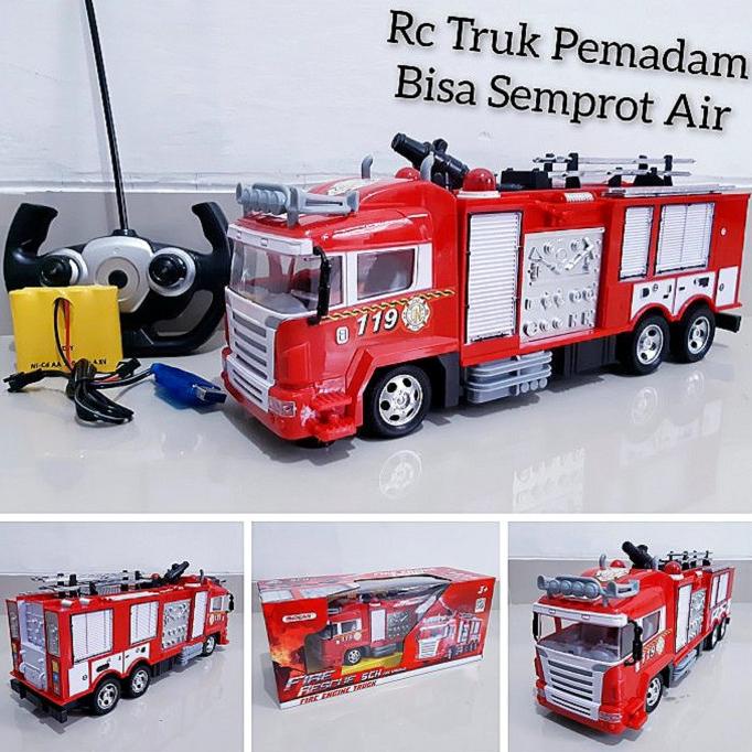MAINAN MOBIL REMOTE CONTROL RC TRUK PEMADAM FIRE TRUCK REMOT KONTROL
