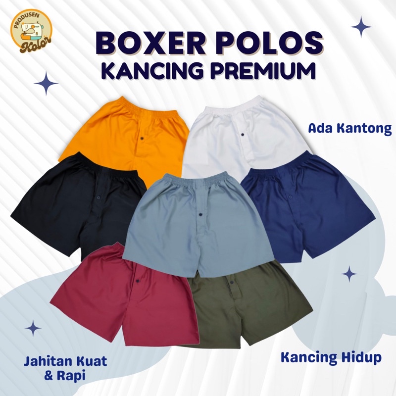 BOXER KANCING PREMIUM / BOXER GOLBI / KOLOR KANCING