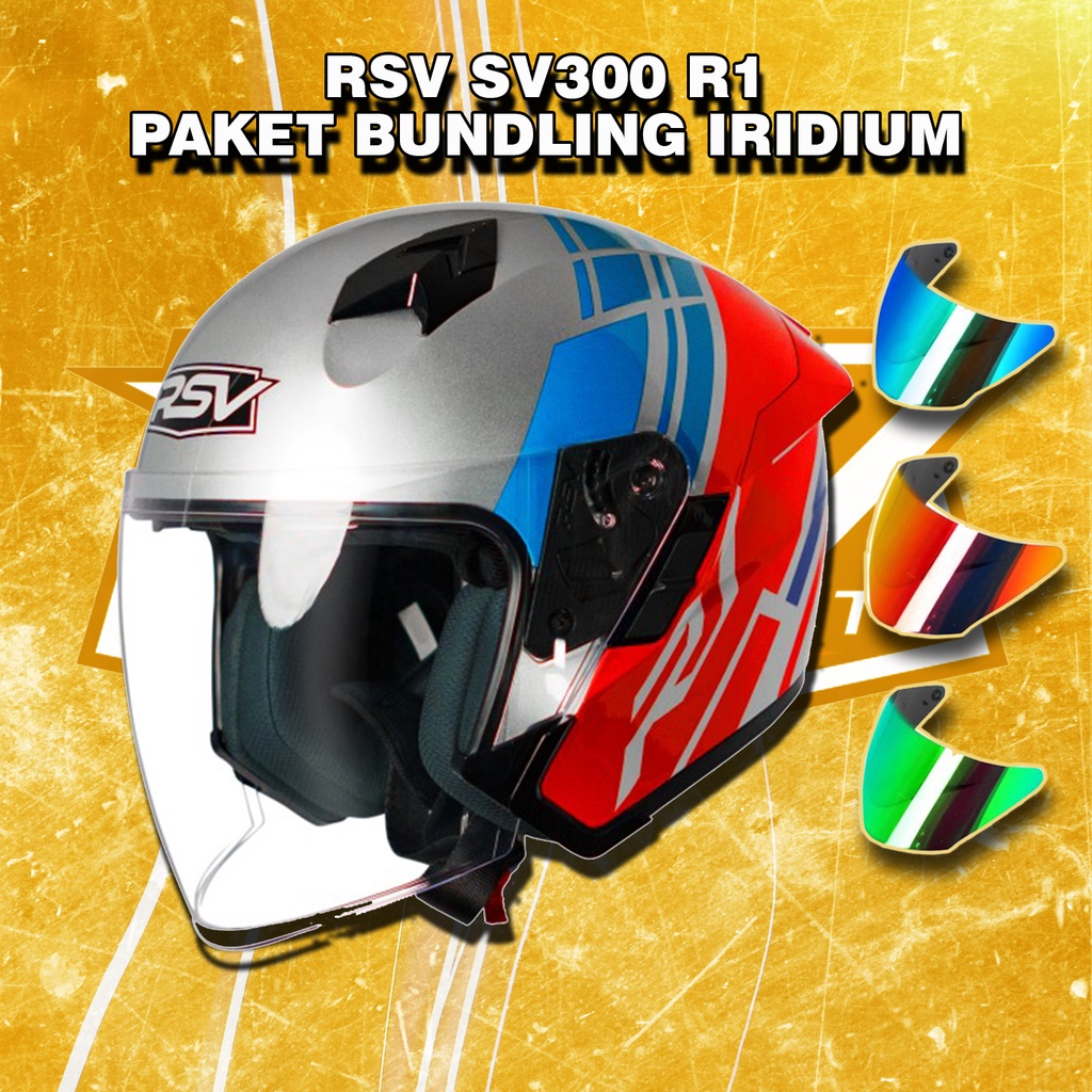 HELM RSV SV300 R1 GLOSSY BUNDLING VISOR IRIDIUM