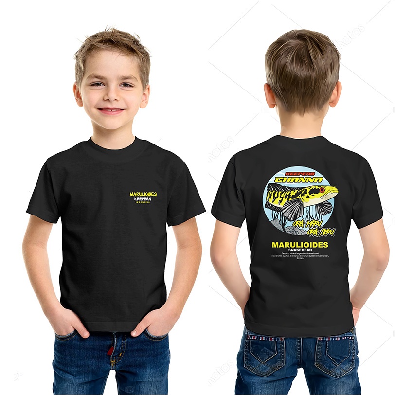kaos chana anak maru baju channa marulioides anak tshirt snakehead
