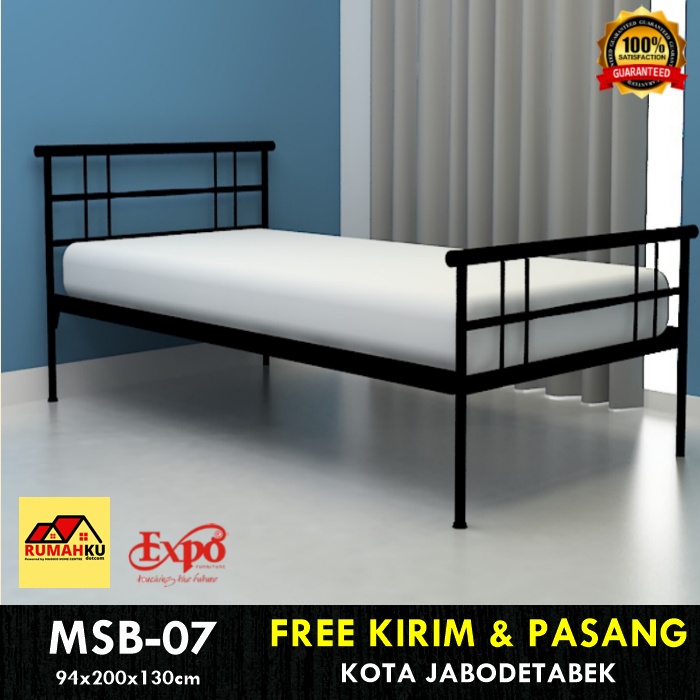 RANJANG BESI 90x200 - RANJANG TIDUR BESO - RANGKA KASUR BESI - MSB 90 SERIES - EXPO