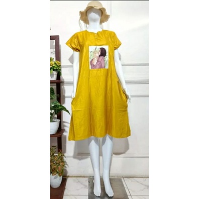 Daster Kekinian Gambar Karakter Busui Rayon