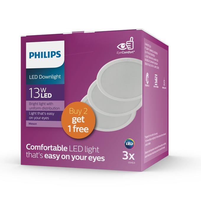 Philips Downlight Led Meson Multipack 13W