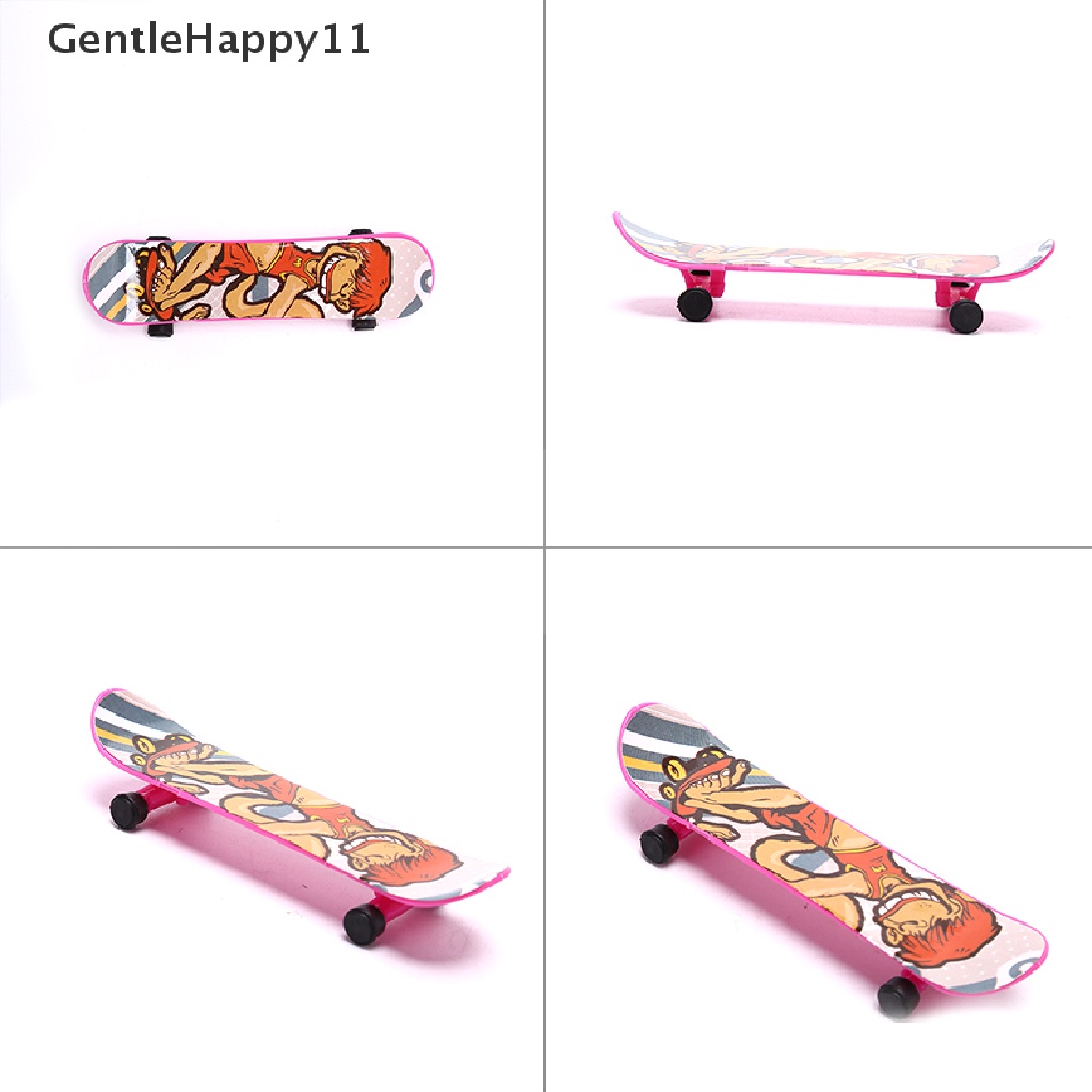 Gentlehappy 1X Mini Finger Board Skateboard Novelty Anak Cowok Cewek Mainan Hadiah Pesta id