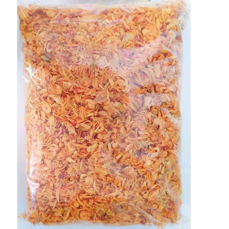 

FRESHH Bawang Goreng Asli 1 Kg Renyah Ori Pedas Asin ++