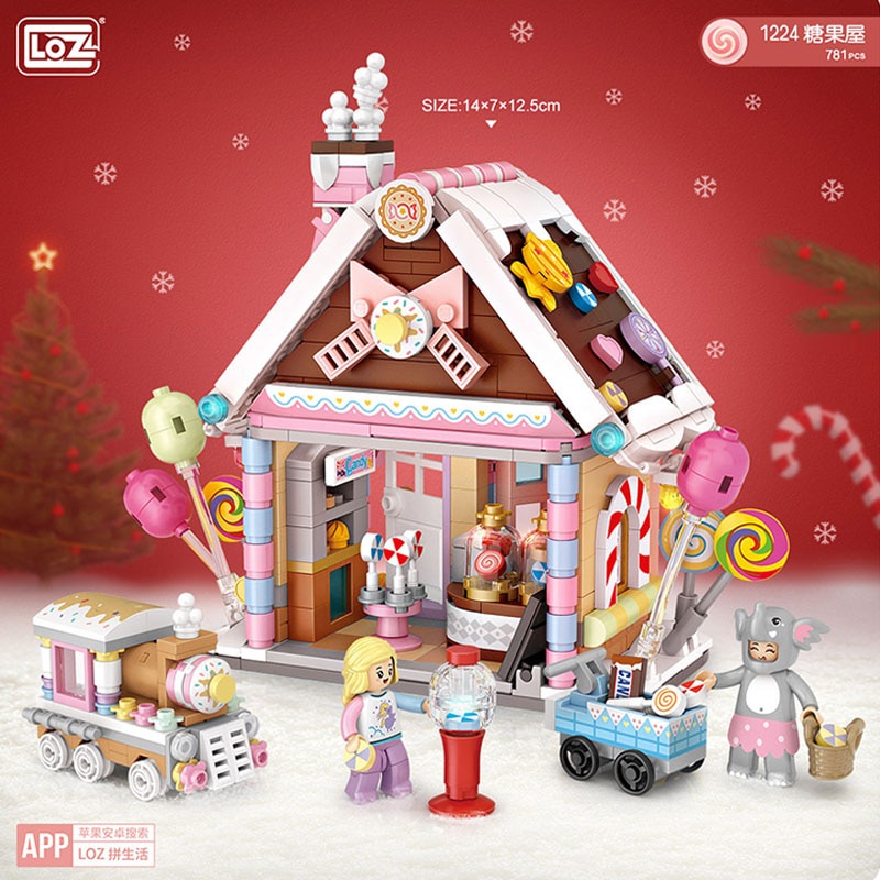 Brick LOZ Christmas Series LOZ 1223 1224