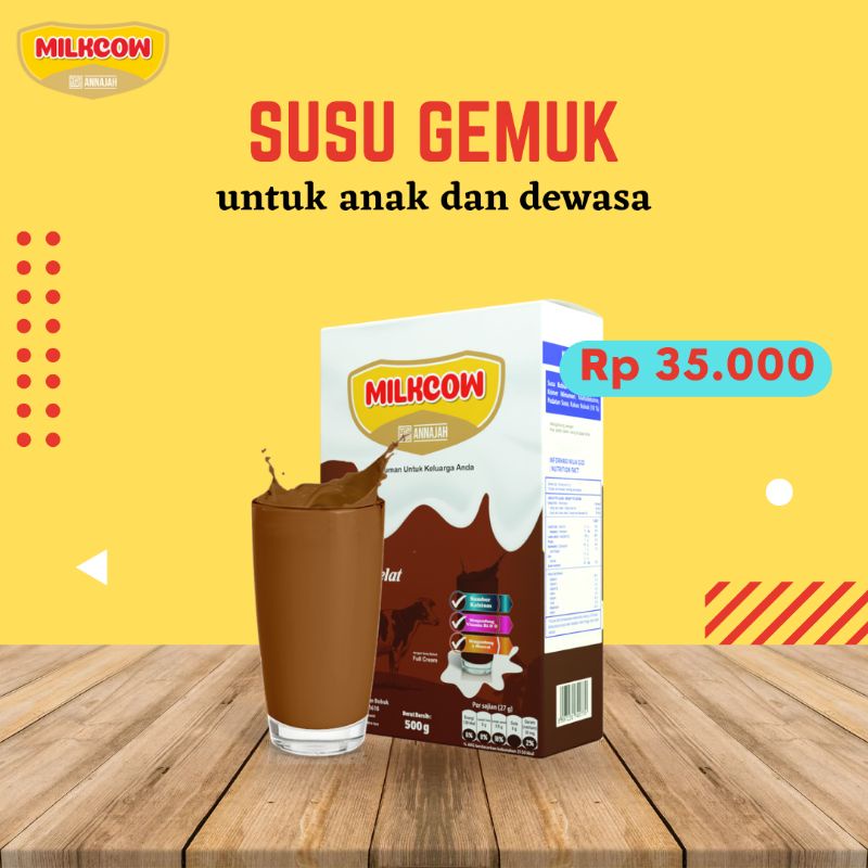 MILKCOW Susu Gemuk Ampuh 100% Susu Sapi Fullcream