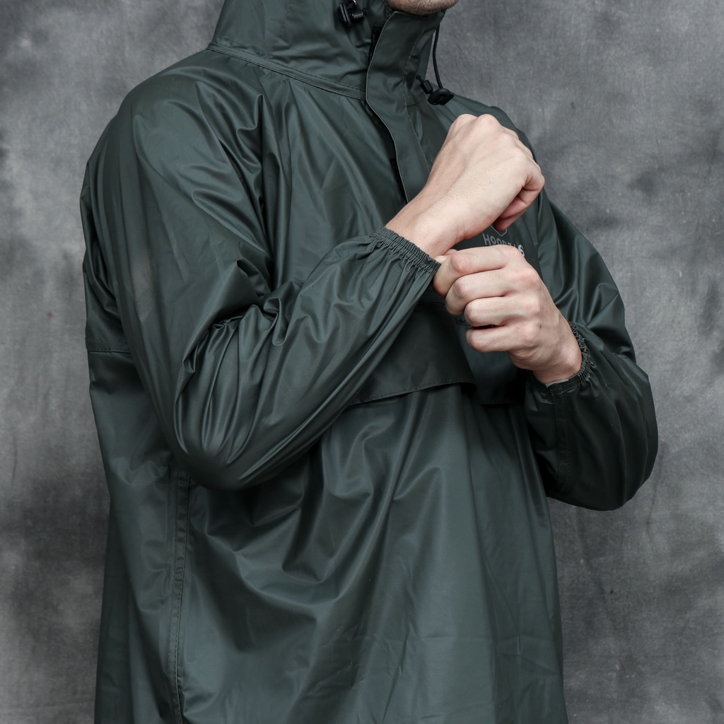 HOODJAS KANGAROO RAINCOAT Jas Hujan Saku Kangguru Pria Wanita Dewasa Anti Air Bahan PVC Waterproof