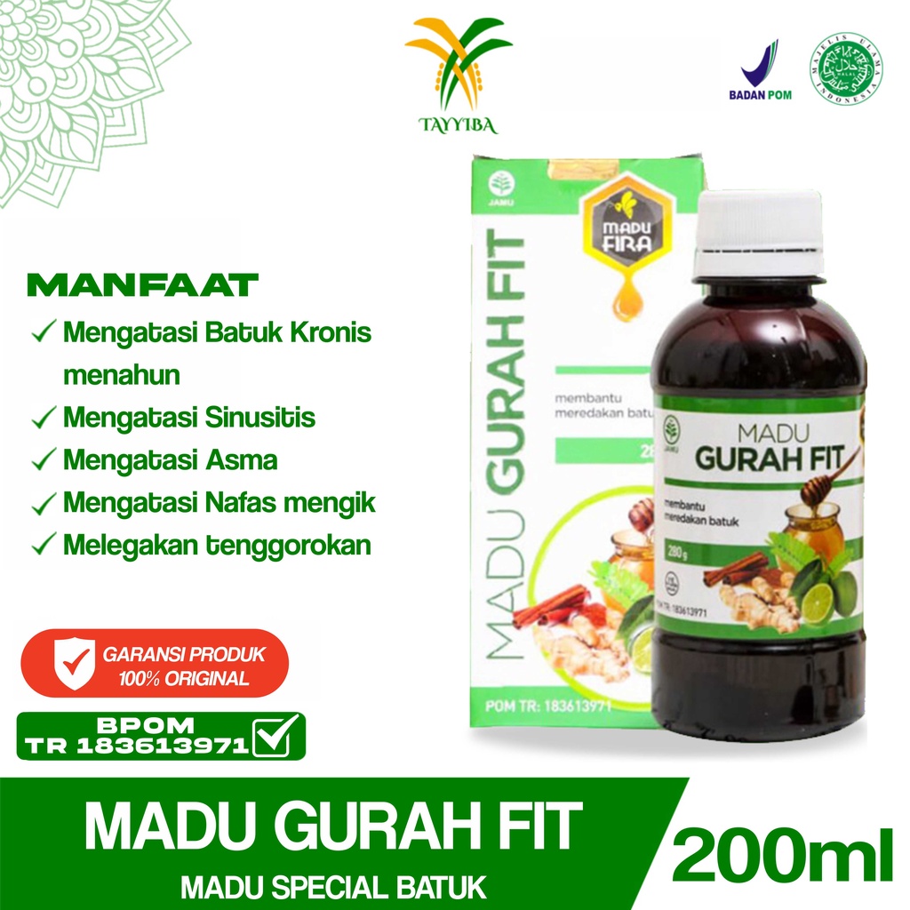 Jual Madu Gurah Fit Asli Herbal Obat Batuk 280 Ml Shopee Indonesia 1367