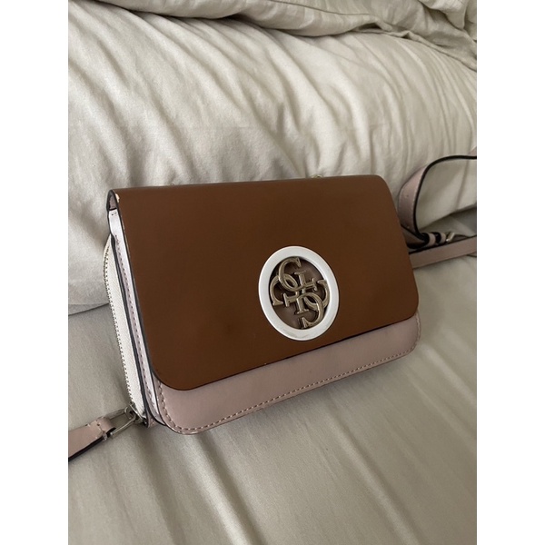 Guess Strap Pink-Brown Bag