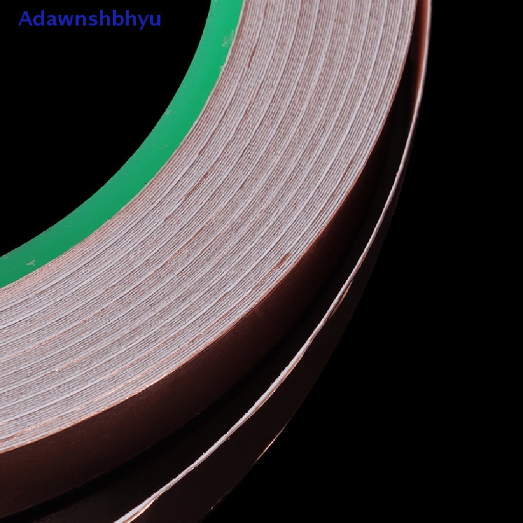 Adhyu 20M Double Side Conductive Copper Foil Tape Strip Perekat EMI Shielding Tape ID