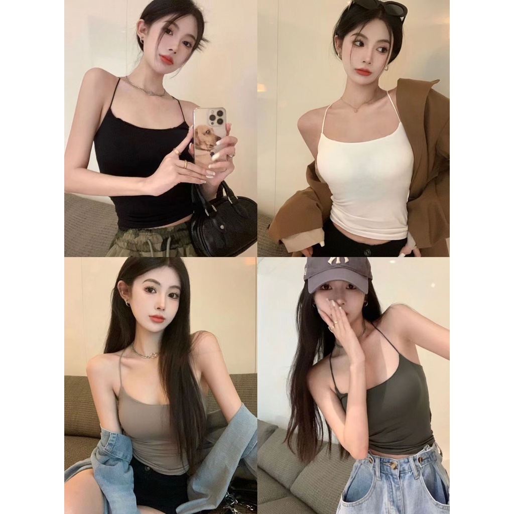 Tank Top Korean Cross Top Pakaian Dalam BH Kaos Wanita Bra Impor Jepang kaosbra dalaman