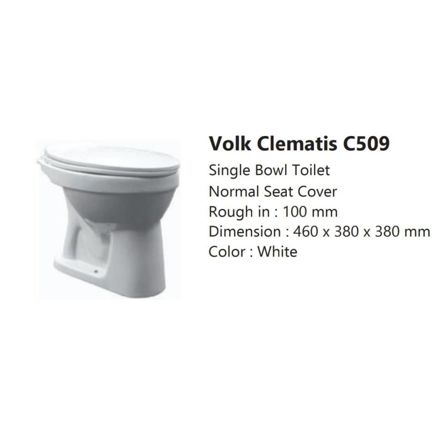 CLOSET / KLOSET DUDUK SIRAM VOLK CLEMATIS C509