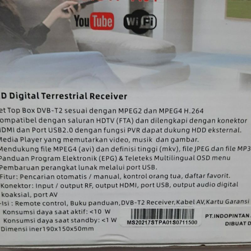 MURAH STB SET TOP BOX merk ADVANCE original FREE BUBLEWRAP