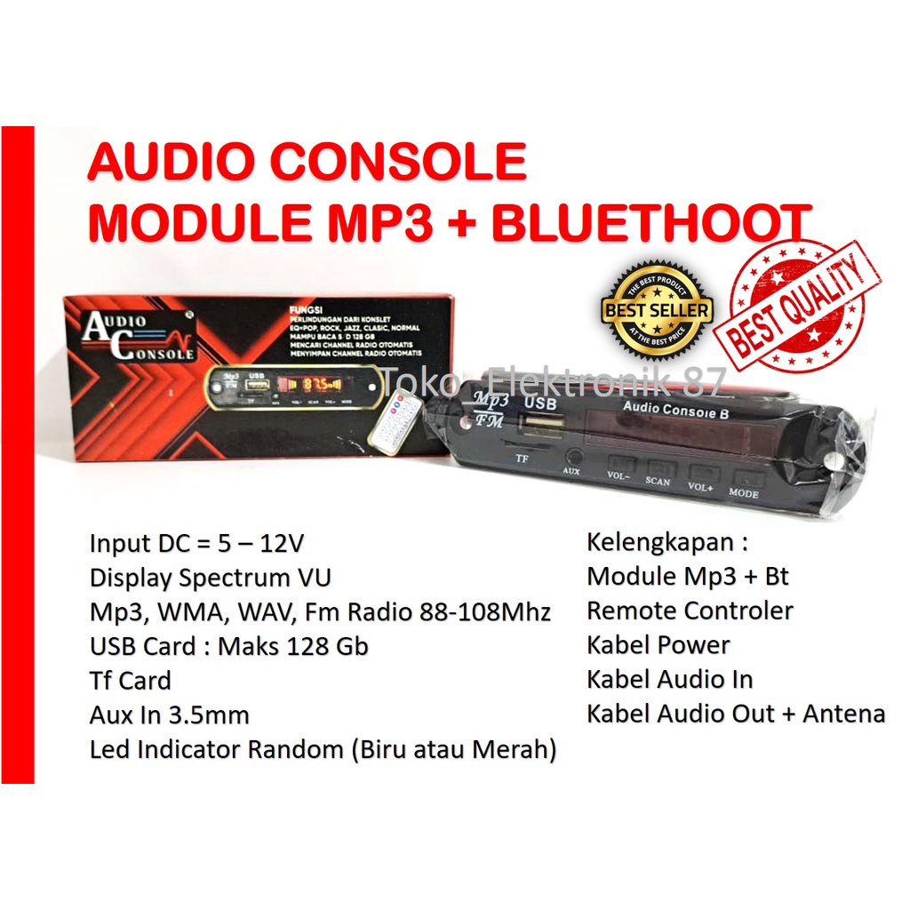 Audio Console Mp3 Bluethoot Module