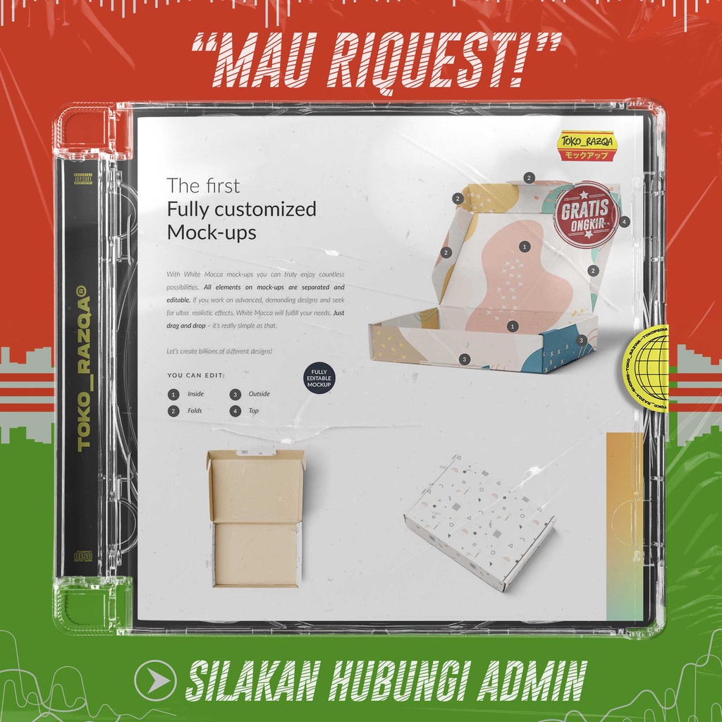 Mailing Box 4x Mock-ups ◖MOCKUP◗