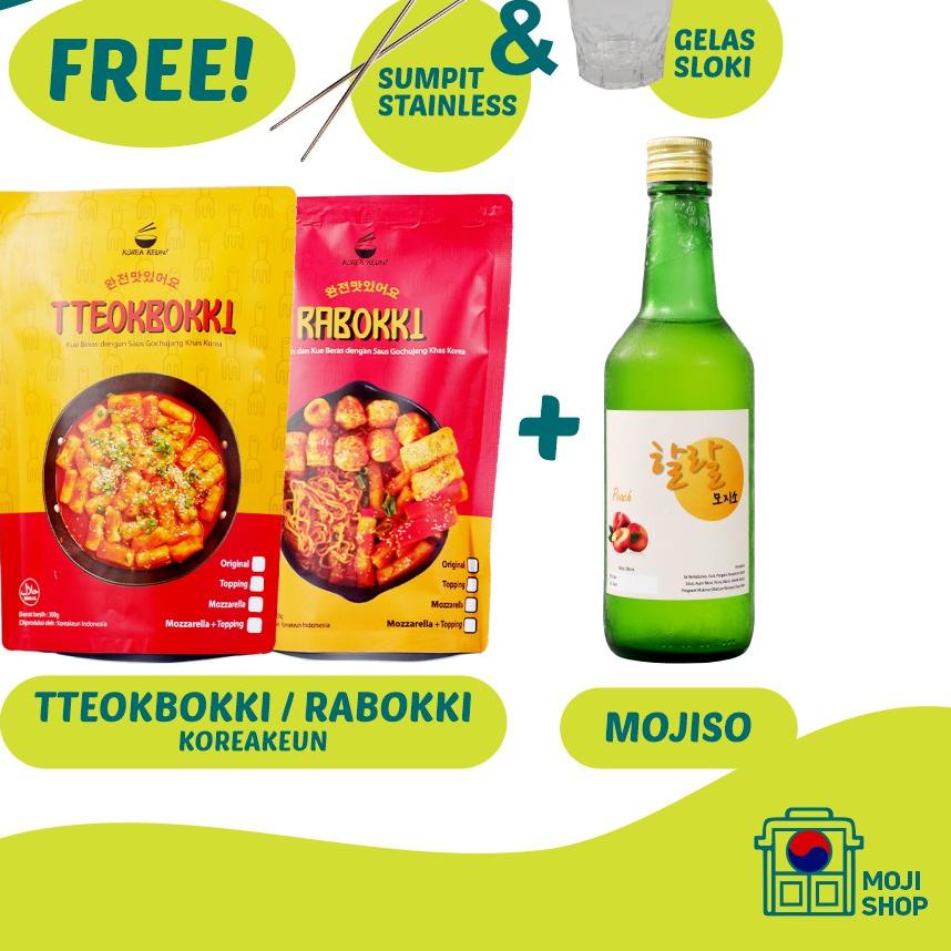 

11.11✔️(BUNDLING) Tteokbokki / Rabokki Koreakeun + Mojiso | Tteokbokki Rabokki Tokpokki Mojiso Soju Halal|SQ4