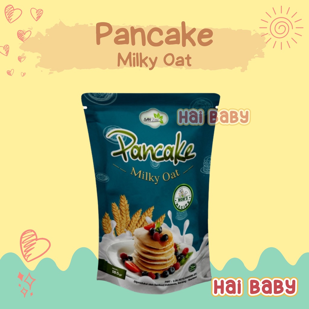 

Pancake Milky Oat Sanfood 185 g / Pancake Susu & Gandum / Pancake MPASI