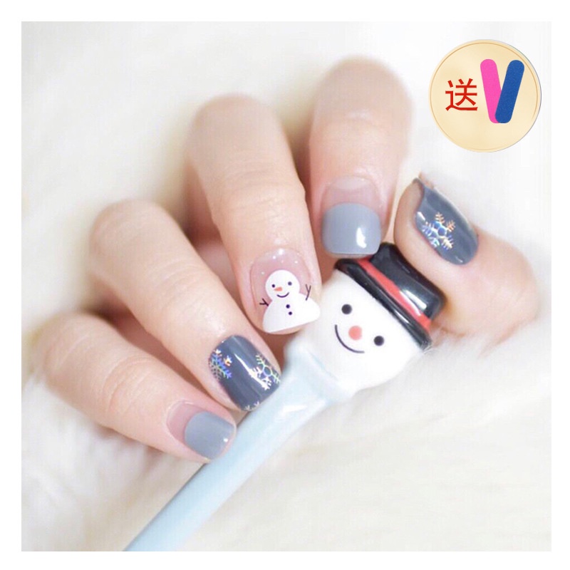 Stiker Natal Chrismas  Set 14 Nail  Art Manicure Tempelan Stiker Kuku Stiker Kuku lucu