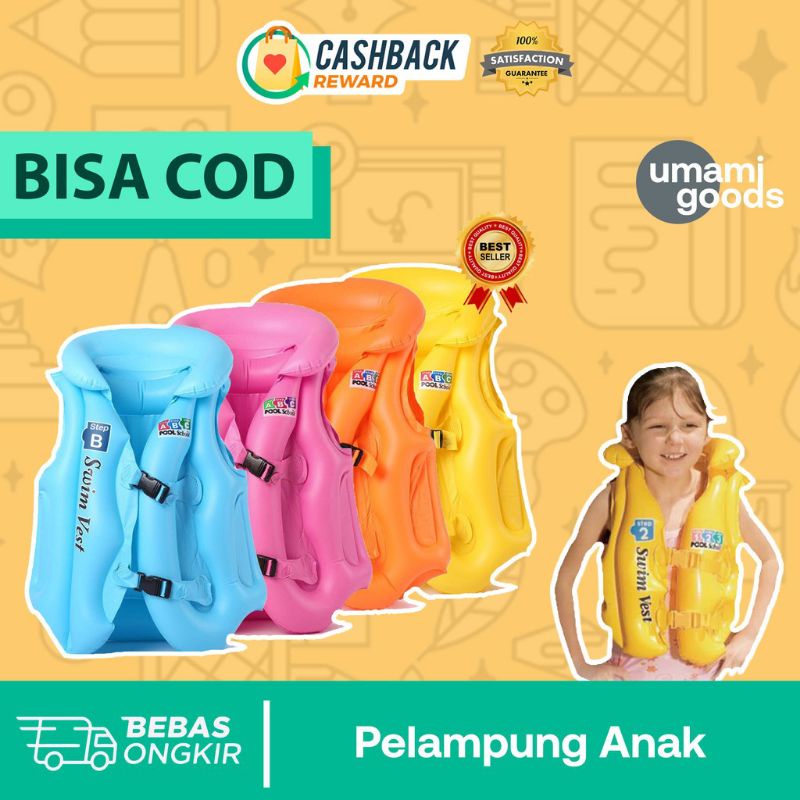 [rumahbayipdg] Rompi pelampung anak size L &amp; XL baju pelampung anak terlaris