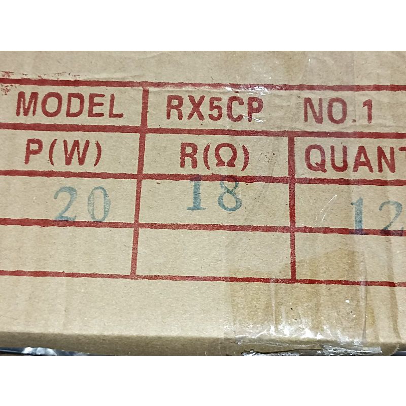 R KAPUR 20WAT 18 OHM. 1PCS