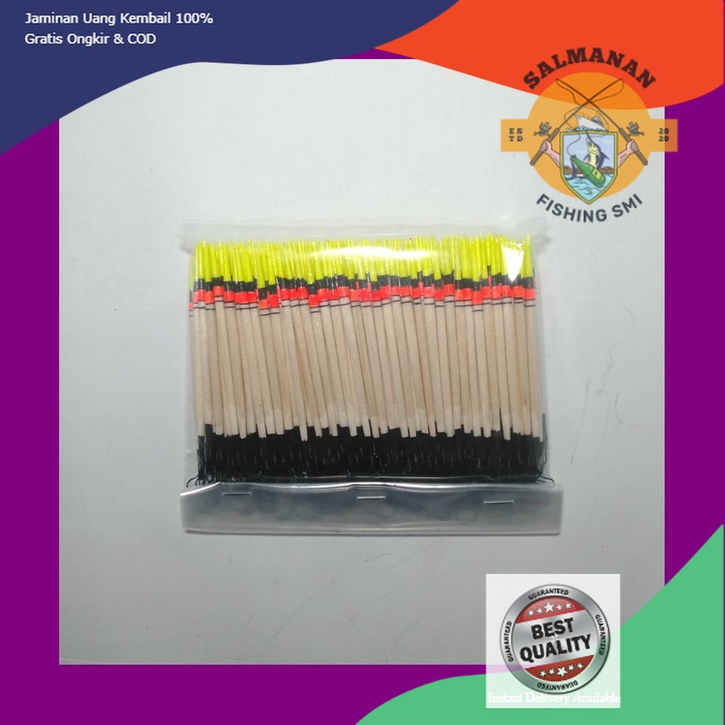 Pelampung Pancing Jarum CJR 6,8,10 Cm UNTUK IKAN MAS DI JAMIN STRIKE isi 200 pcs