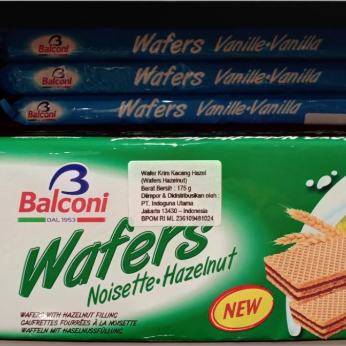 

Balconi wafer hazelnut 175gr