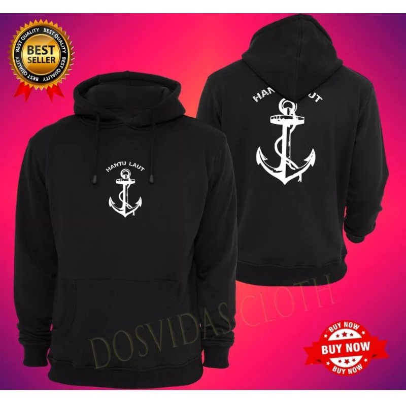 JAKET HOODIE HANTU LAUT JANGKAR PELAUT PELAYARAN