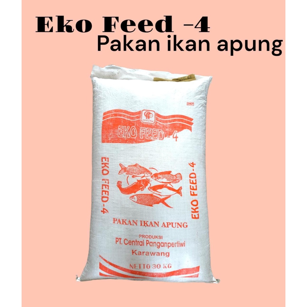 PELET APUNG EKO FEED -4 10 kg PAKAN Ikan Mas, Lele, Gurame, Bandeng