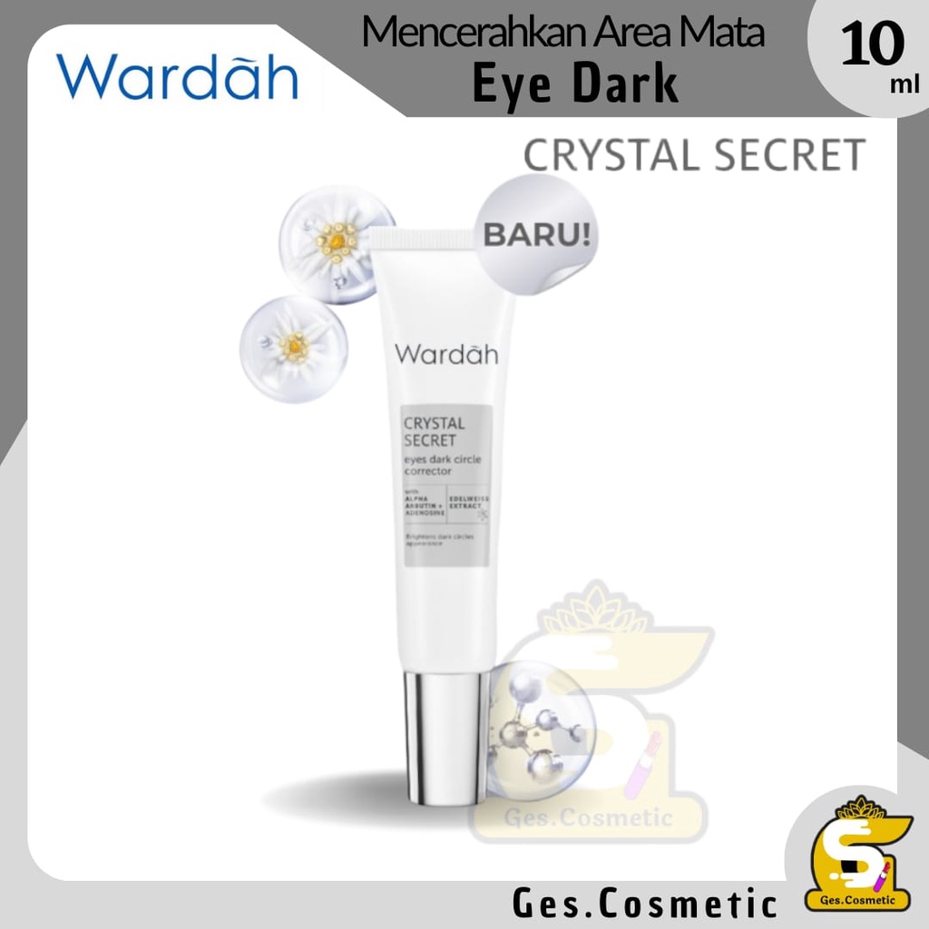 EXP 7/2027 WARDAH MATA PANDA Crystal Secret Eyes Dark Circle Corrector 10 ml (krim mata pencerah)