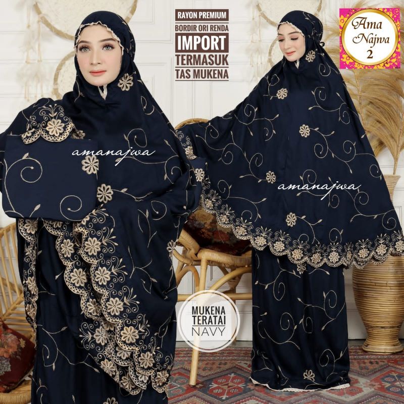 Mukena Teratai Mukena Dewasa Motif Bunga