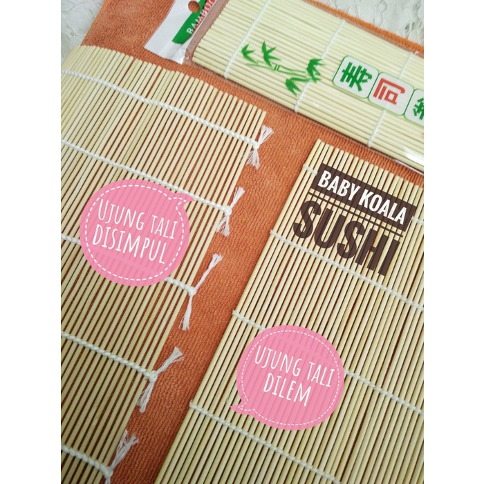 

READY-TO-DRINK-SIAP-MINUM- BAMBOO MAT BAMBU PENGGULUNG SUSHI/ KIMBAB SEDERHANA