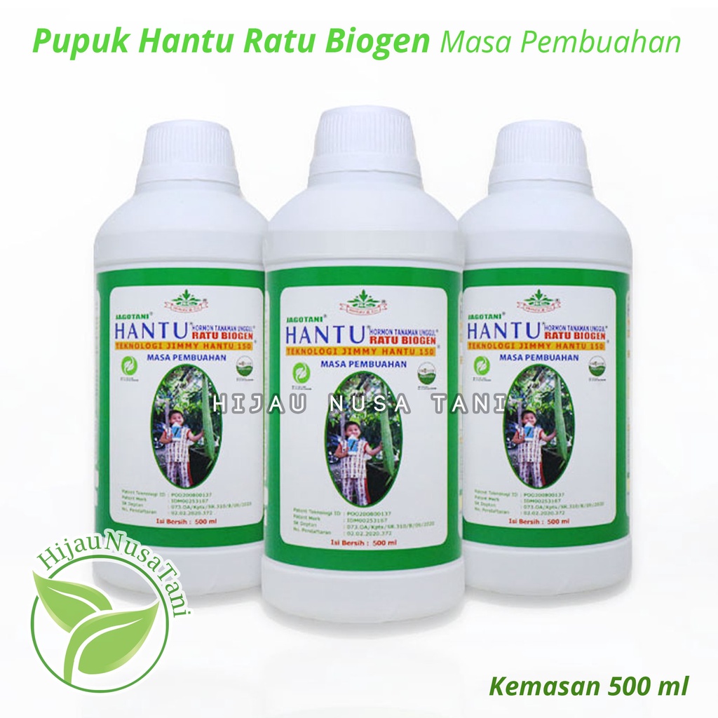 Pupuk HANTU JAGOTANI 500 ml RATU BIOGEN - hormon organik pembungaan pembuahan Teknologi Jimmy Hantu 