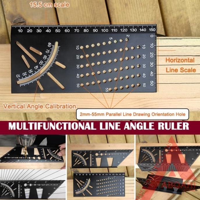 

marking ruler / 3D miter angle / penggaris segitiga / speed square